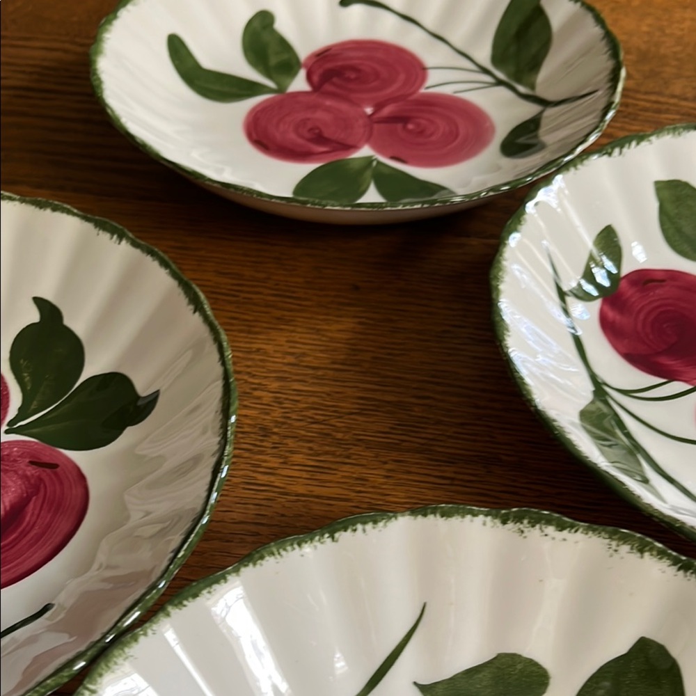 7 VINTAGE BLUE RIDGE DESSERT/SAUCE BOWLS - Picture 14 of 16